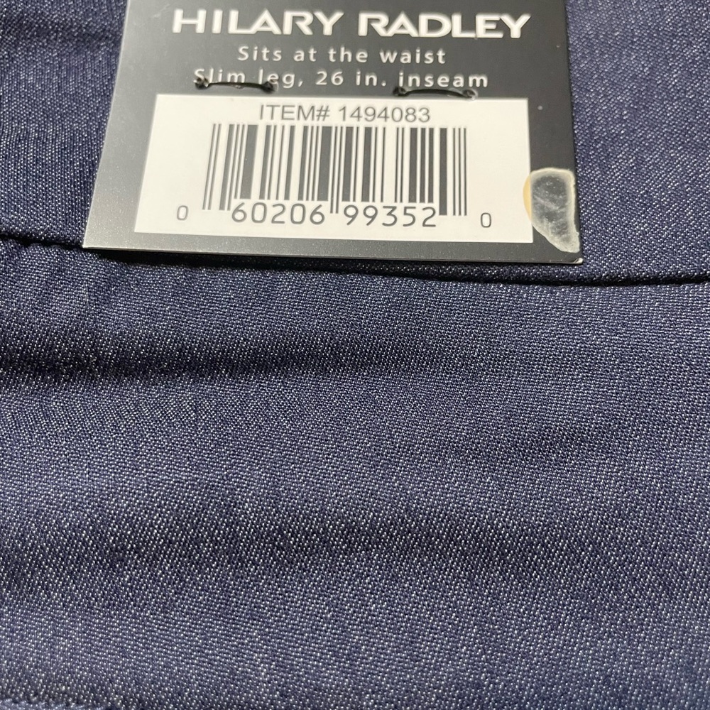 Hilary Radley Navy Slim Leg Pants - Picture 2 of 7